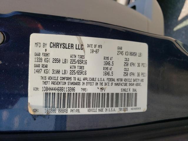 Photo 10 from auction – 2008 DODGE GRAND CARA with VIN 1D8HN44H68B113206