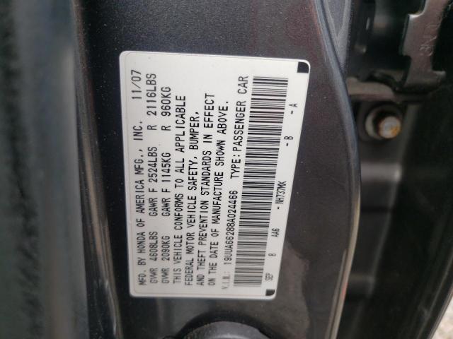 Photo 10 from auction – 2008 ACURA TL with VIN 19UUA66288A024466