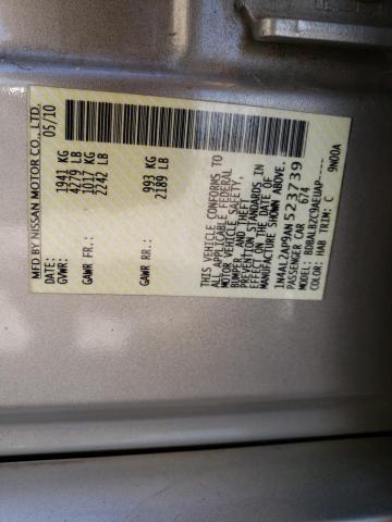 Photo 10 from auction – 2010 NISSAN ALTIMA BAS with VIN 1N4AL2AP9AN523739