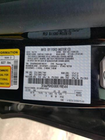 Photo 10 from auction – 2019 FORD FUSION SE with VIN 3FA6P0HDXKR198544