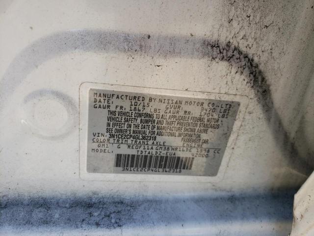 Photo 10 from auction – 2016 NISSAN VERSA NOTE with VIN 3N1CE2CP4GL362318