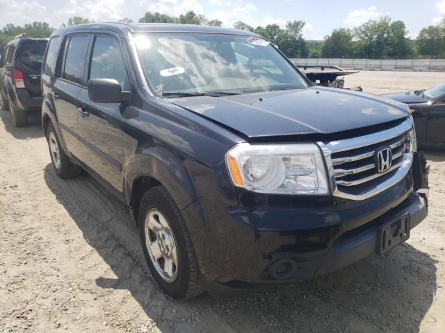 HONDA PILOT LX 2015 with VIN 5FNYF4H2XFB039722 - Photo from auction