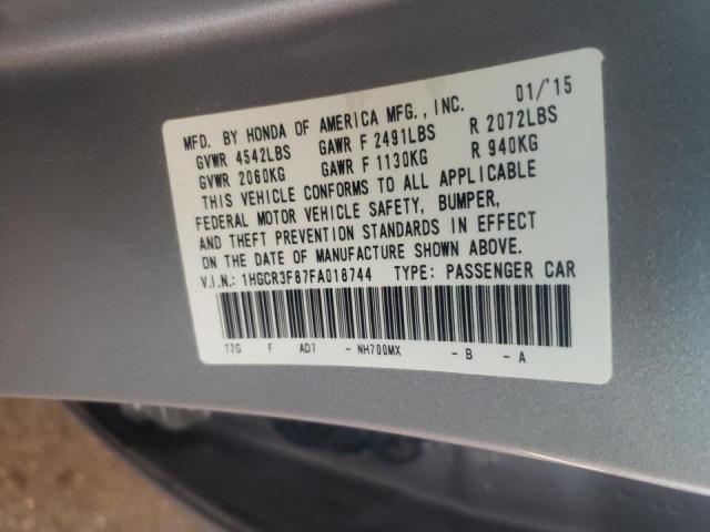Photo 10 from auction – 2015 HONDA ACCORD EXL with VIN 1HGCR3F87FA018744