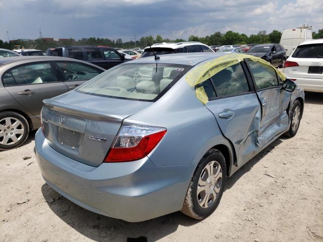 Photo 4 from auction – 2012 HONDA CIVIC HYBR with VIN JHMFB4F21CS006451
