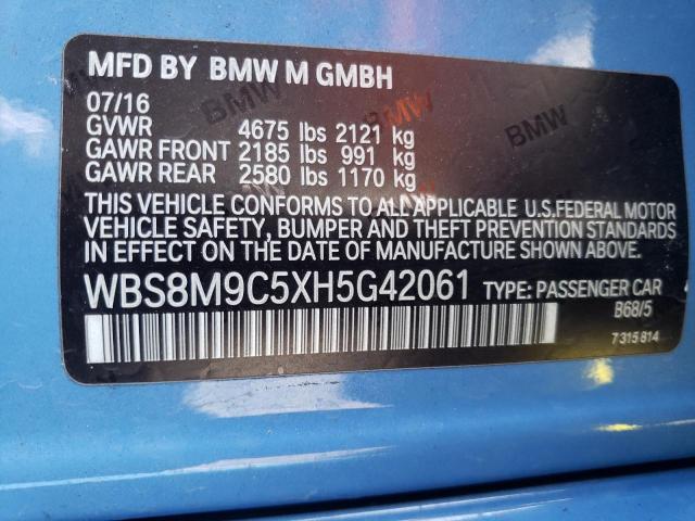 Photo 10 from auction – 2017 BMW M3 with VIN WBS8M9C5XH5G42061