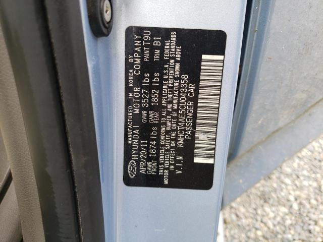 Photo 10 from auction – 2012 HYUNDAI ACCENT GLS with VIN KMHCT4AE5CU043358