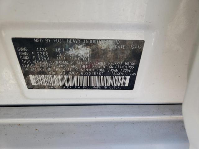 Photo 10 from auction – 2013 SUBARU LEGACY 2.5 with VIN 4S3BMCP66D3026762