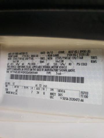 Photo 10 from auction – 2012 FORD ECONOLINE with VIN 1FTNE2EW2CDA96548