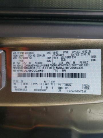 Photo 10 from auction – 2013 FORD ESCAPE TIT with VIN 1FMCU9J99DUD21631