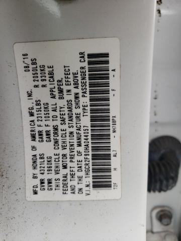 Photo 10 from auction – 2017 HONDA ACCORD EXL with VIN 1HGCR2F90HA044057