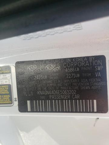 Photo 10 from auction – 2014 KIA OPTIMA HYB with VIN KNAGN4AD6E5063202