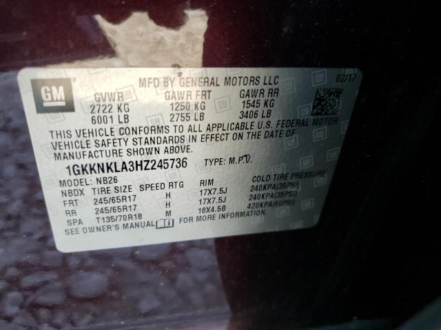 Photo 10 from auction – 2017 GMC ACADIA SLE with VIN 1GKKNKLA3HZ245736