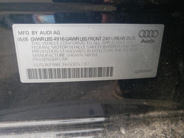 Photo 10 from auction – 2006 AUDI A4 2.0T AV with VIN WAUKF98E36A005737
