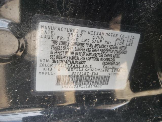 Photo 10 from auction – 2018 NISSAN VERSA S with VIN 3N1CN7AP1JL819822
