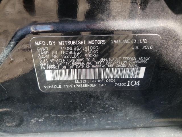 Photo 10 from auction – 2017 MITSUBISHI MIRAGE G4 with VIN ML32F3FJ7HHF10504