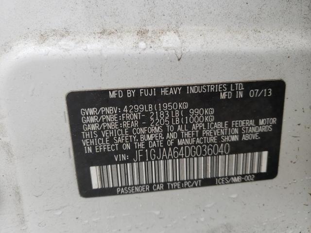 Photo 10 from auction – 2013 SUBARU IMPREZA with VIN JF1GJAA64DG036040