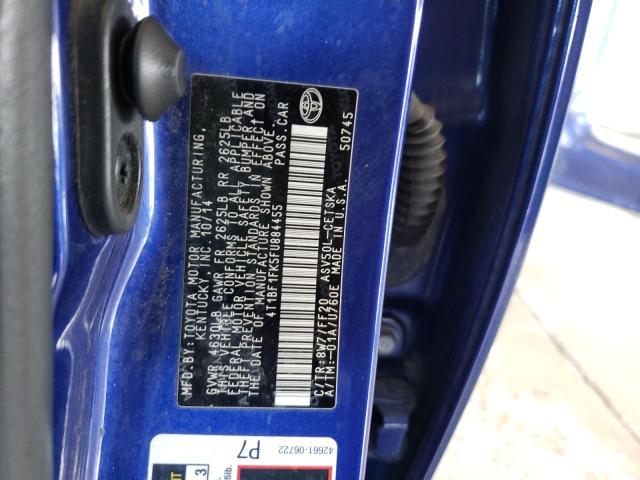 Photo 10 from auction – 2015 TOYOTA CAMRY LE with VIN 4T1BF1FK5FU884455