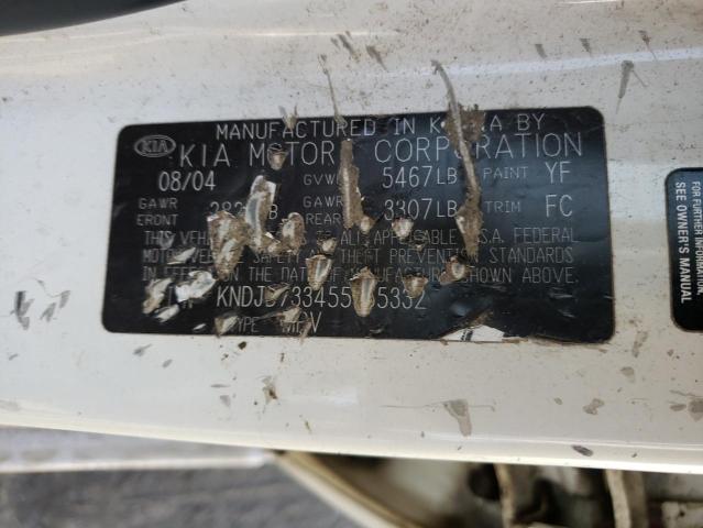 Photo 10 from auction – 2005 KIA SORENTO EX with VIN KNDJD733455365332