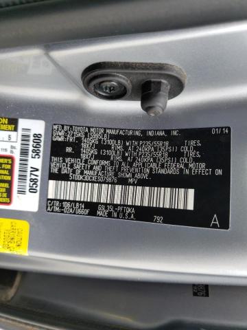Photo 10 from auction – 2014 TOYOTA SIENNA XLE with VIN 5TDDK3DCXES079876