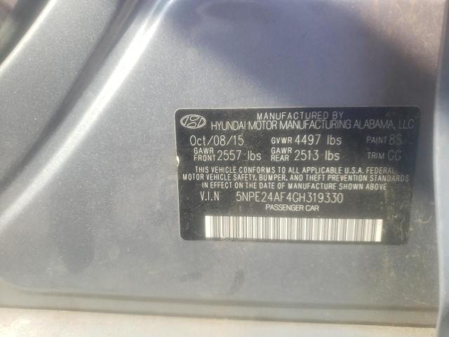 Photo 10 from auction – 2016 HYUNDAI SONATA SE with VIN 5NPE24AF4GH319330