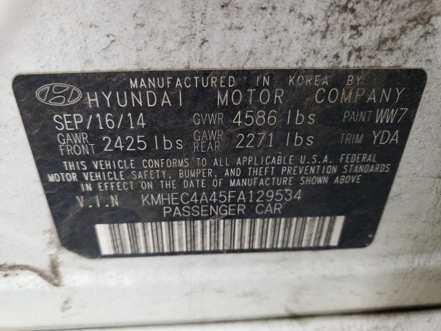 Photo 10 from auction – 2015 HYUNDAI SONATA HYB with VIN KMHEC4A45FA129534
