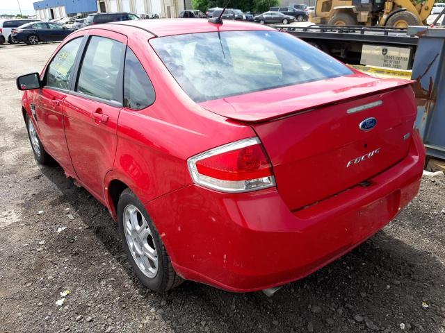 Photo 3 from auction – 2008 FORD FOCUS SE with VIN 1FAHP35N08W236344