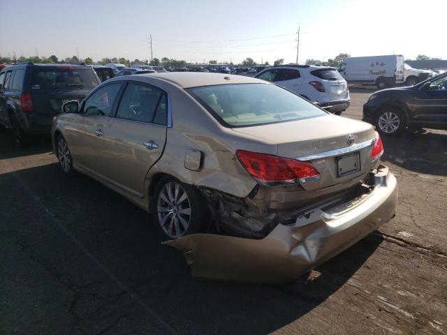 Photo 3 from auction – 2012 TOYOTA AVALON BAS with VIN 4T1BK3DB1CU441161