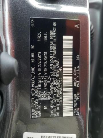 Photo 10 from auction – 2022 TOYOTA HIGHLANDER with VIN 5TDGBRCH5NS074730