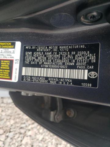 Photo 10 from auction – 2013 TOYOTA AVALON BAS with VIN 4T1BK1EB9DU010622