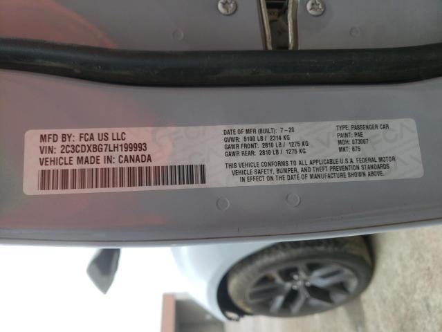 Photo 10 from auction – 2020 DODGE CHARGER SX with VIN 2C3CDXBG7LH199993