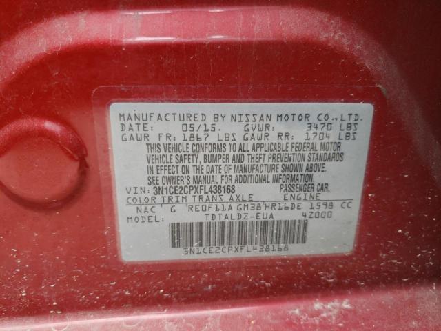Photo 10 from auction – 2015 NISSAN VERSA NOTE with VIN 3N1CE2CPXFL438168