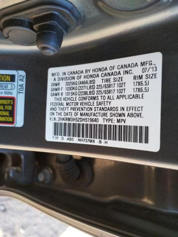 Photo 10 from auction – 2013 HONDA CR-V EX with VIN 2HKRM3H52DH519640