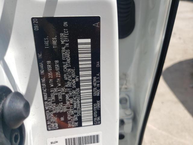 Photo 10 from auction – 2021 TOYOTA HIGHLANDER with VIN 5TDZZRAH8MS031506