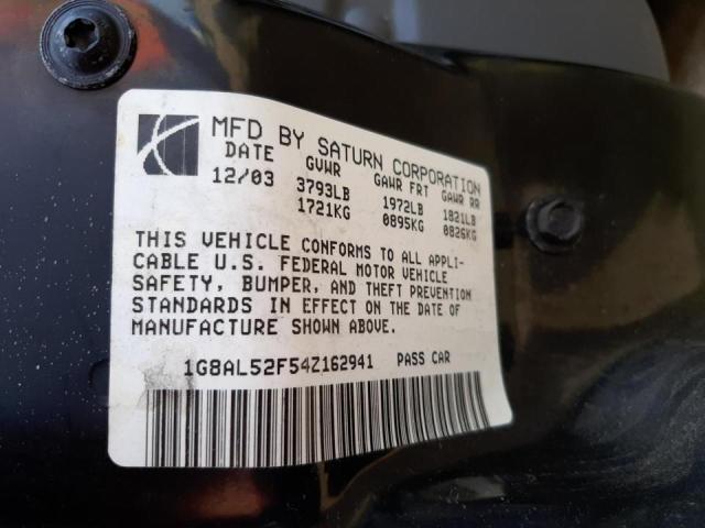 Photo 10 from auction – 2004 SATURN ION LEVEL with VIN 1G8AL52F54Z162941
