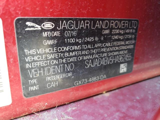 Photo 10 from auction – 2017 JAGUAR XE PREMIUM with VIN SAJAD4BV5HA962455