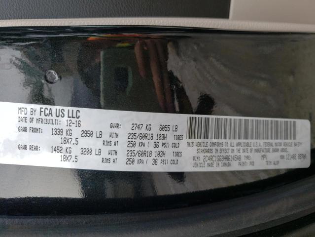 Photo 10 from auction – 2017 CHRYSLER PACIFICA L with VIN 2C4RC1GG3HR614548
