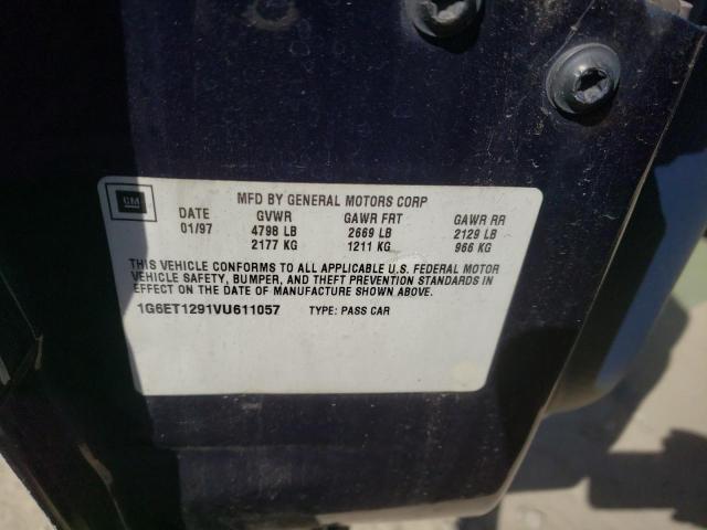 Photo 10 from auction – 1997 CADILLAC ELDORADO T with VIN 1G6ET1291VU611057