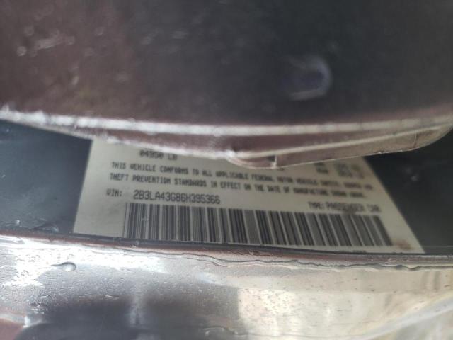Photo 10 from auction – 2006 DODGE CHARGER SE with VIN 2B3LA43G86H395366