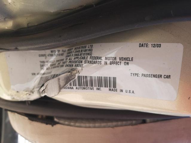 Photo 10 from auction – 2004 SUBARU LEGACY OUT with VIN 4S3BH806147633429