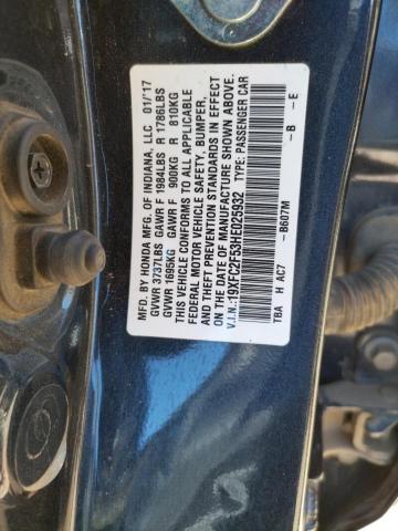 Photo 10 from auction – 2017 HONDA CIVIC LX with VIN 19XFC2F53HE025932