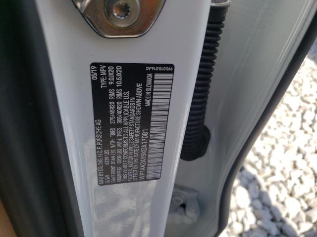 Photo 10 from auction – 2019 PORSCHE CAYENNE with VIN WP1AA2AY5KDA17081