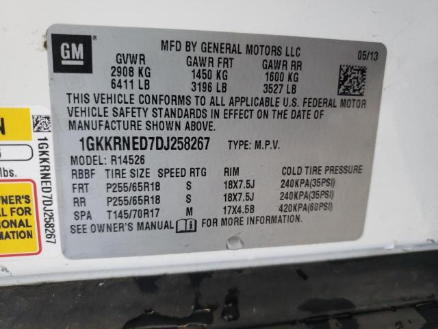 Photo 10 from auction – 2013 GMC ACADIA SLE with VIN 1GKKRNED7DJ258267