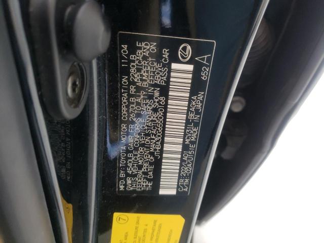 Photo 10 from auction – 2005 LEXUS ES 330 with VIN JTHBA30G655090168