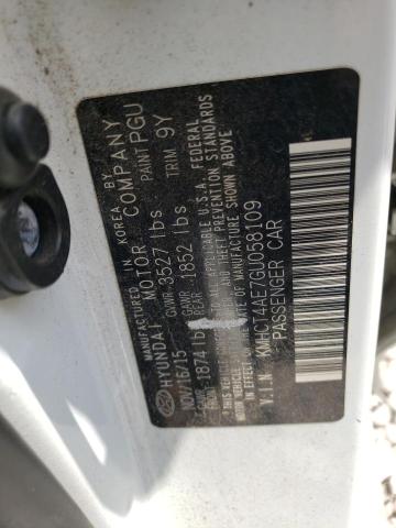 Photo 10 from auction – 2016 HYUNDAI ACCENT SE with VIN KMHCT4AE7GU058109