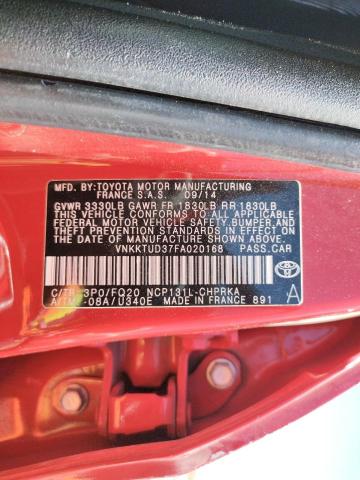 Photo 10 from auction – 2015 TOYOTA YARIS with VIN VNKKTUD37FA020168