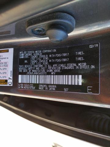 Photo 10 from auction – 2019 TOYOTA 4RUNNER SR with VIN JTEBU5JR8K5682070