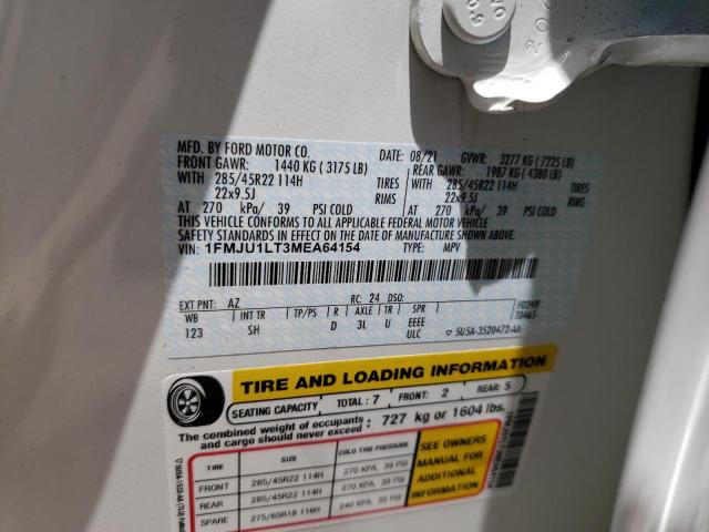 Photo 10 from auction – 2021 FORD EXPEDITION with VIN 1FMJU1LT3MEA64154