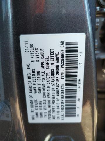 Photo 10 from auction – 2011 HONDA ACCORD LXP with VIN 1HGCP2F41BA088828