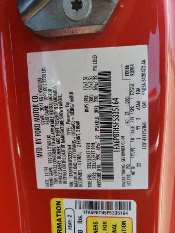 Photo 10 from auction – 2015 FORD MUSTANG with VIN 1FA6P8TH5F5335164