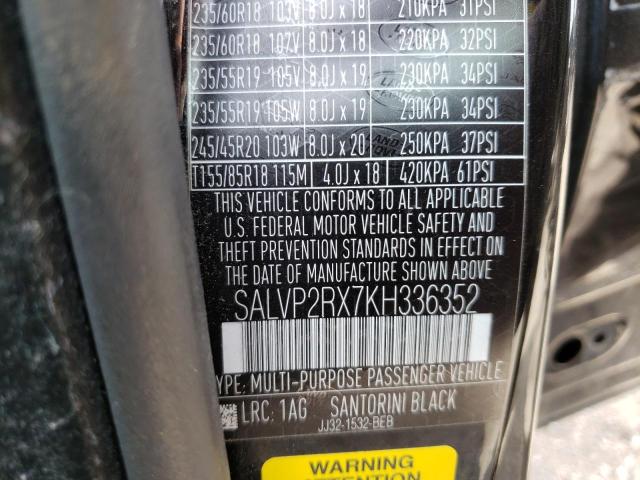 Photo 10 from auction – 2019 LAND ROVER RANGE ROVE with VIN SALVP2RX7KH336352